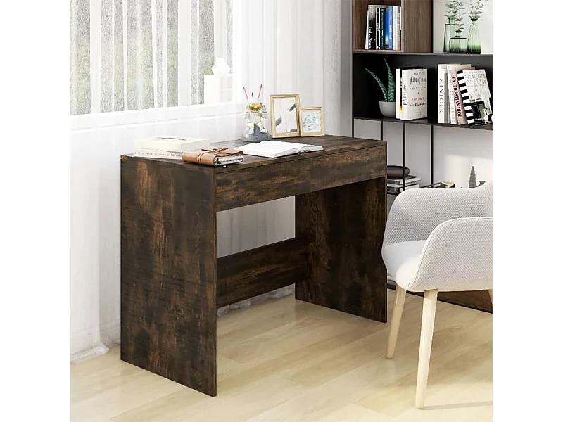 Bureau Chêne fumé 101x50x76,5 cm Aggloméré