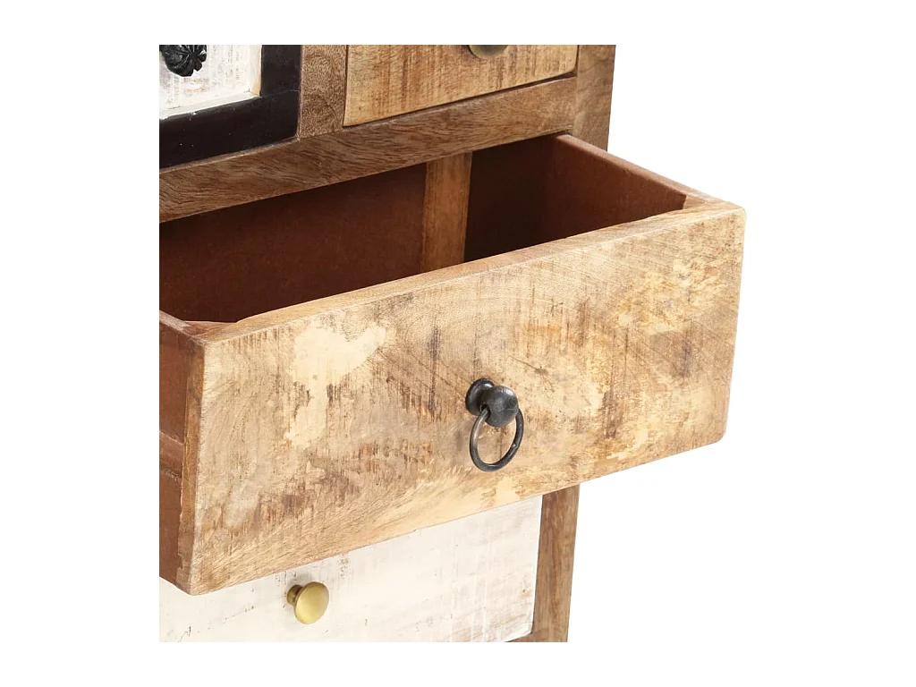 Armoire à tiroirs 45 x 30 x 105 cm Bois de récupération massif