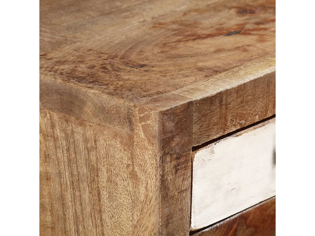Highboard mit Schubladen 45x30x105 cm Altholz Massiv