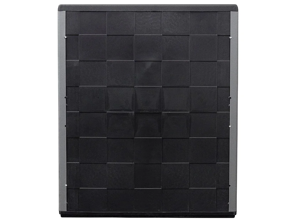 Tuinkast 68x37x84 cm polypropeen grijs en zwart