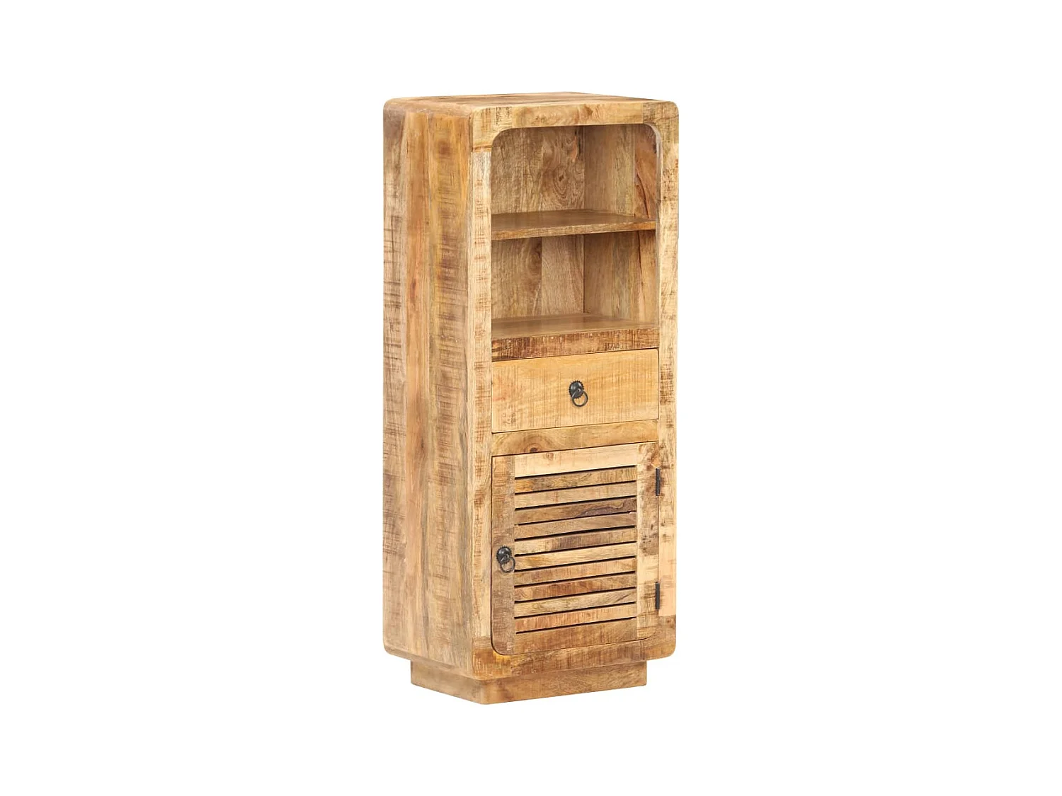Hoge kast 45x32x110 cm ruw mangohout