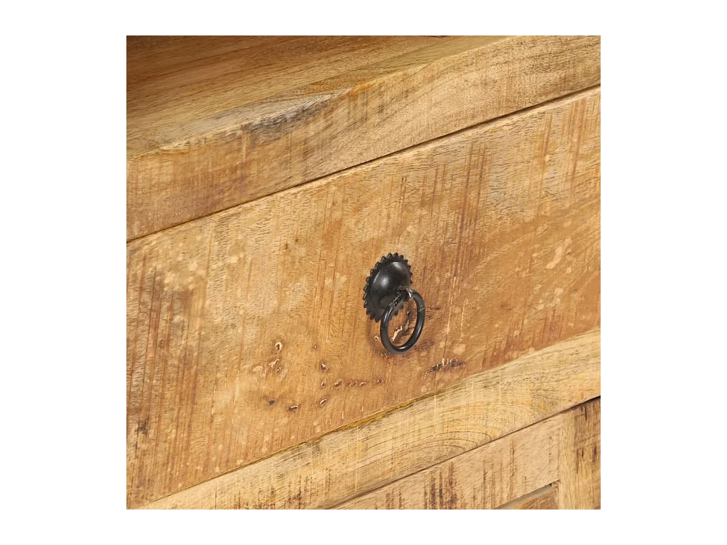 Hoge kast 45x32x110 cm ruw mangohout