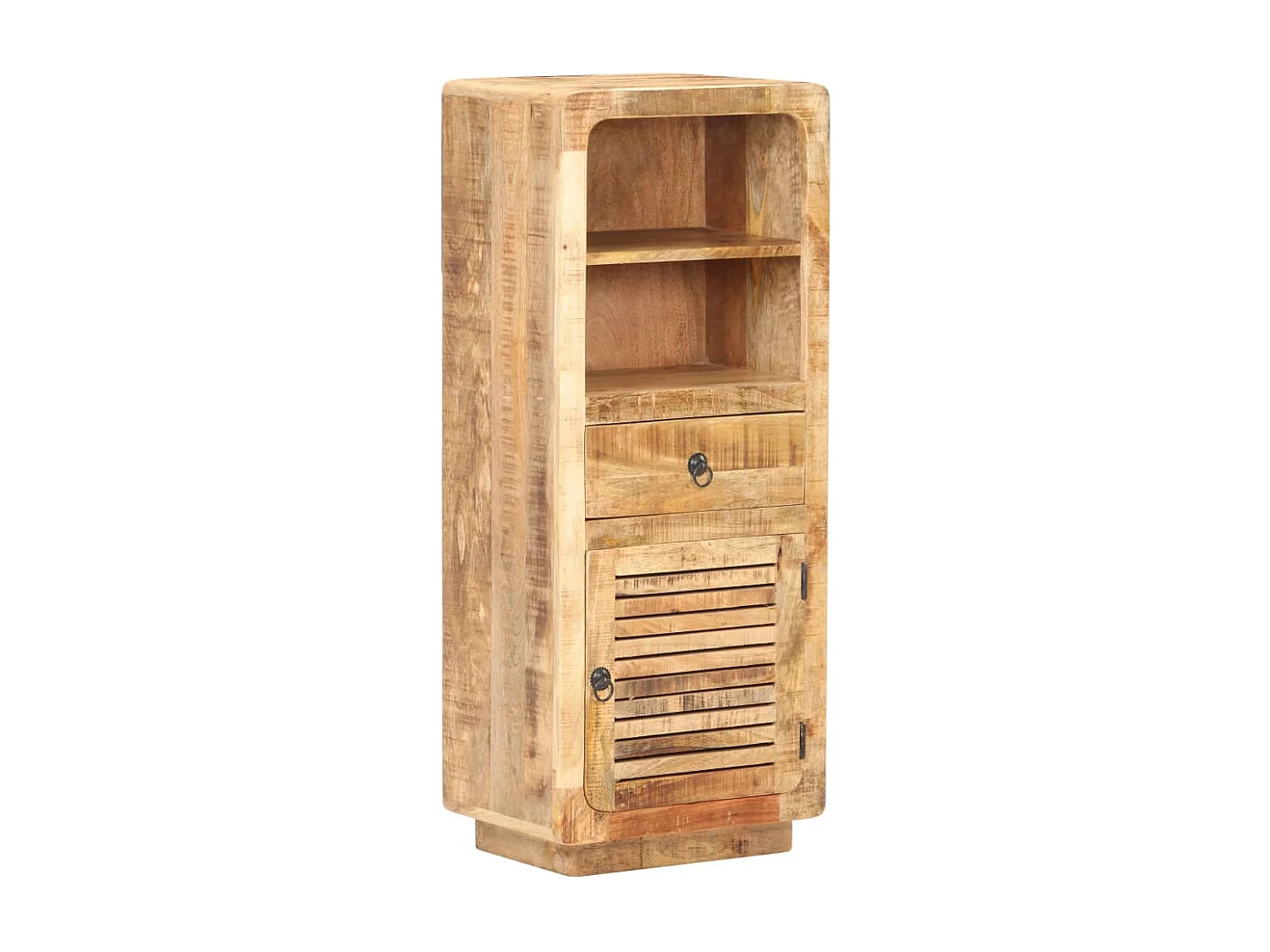 Hoge kast 45x32x110 cm ruw mangohout