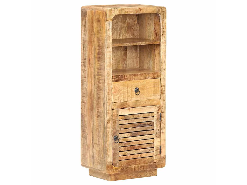 Aparador de madera de mango rugosa 45x32x110 cm