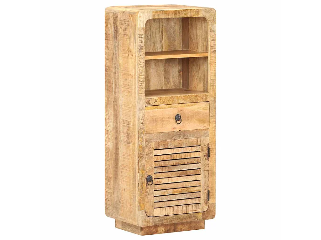 Aparador de madera de mango rugosa 45x32x110 cm