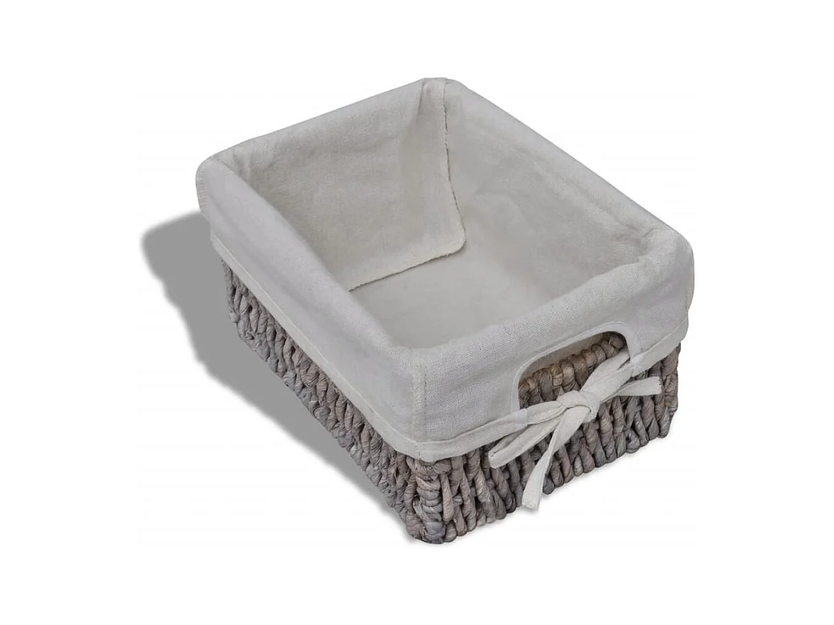 Estante de armazenamento de madeira com 3 cestos, castanho