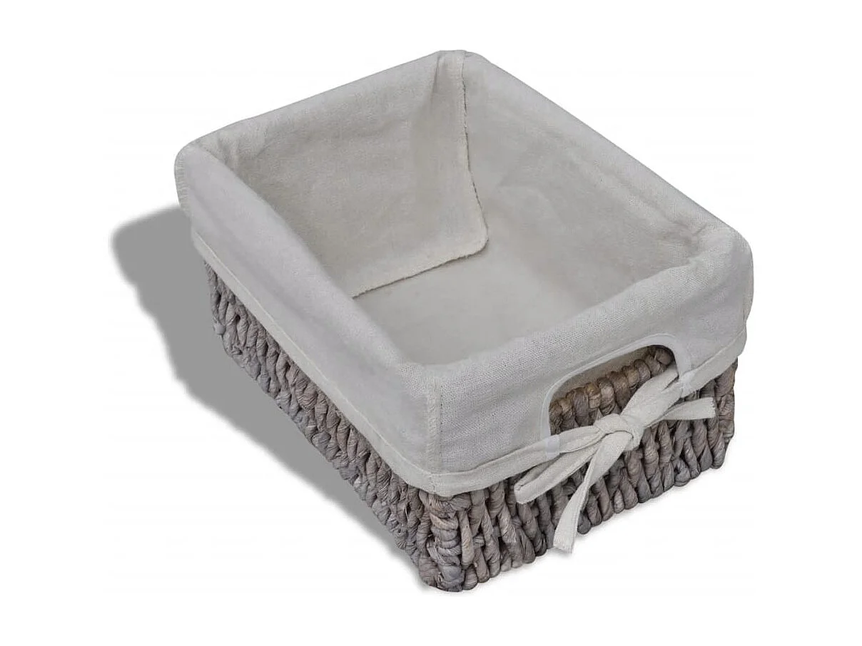 Étagère de rangement Bois Marron 3 paniers en tissage