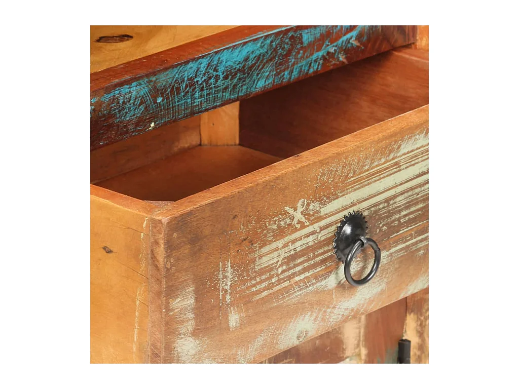 Hoge kast 45x32x110 cm massief gerecycled hout