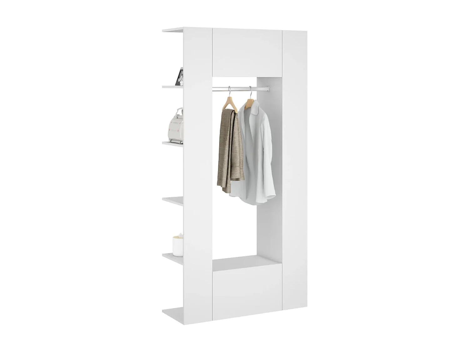 Flurschränke 2 Stk. Weiß Holzwerkstoff