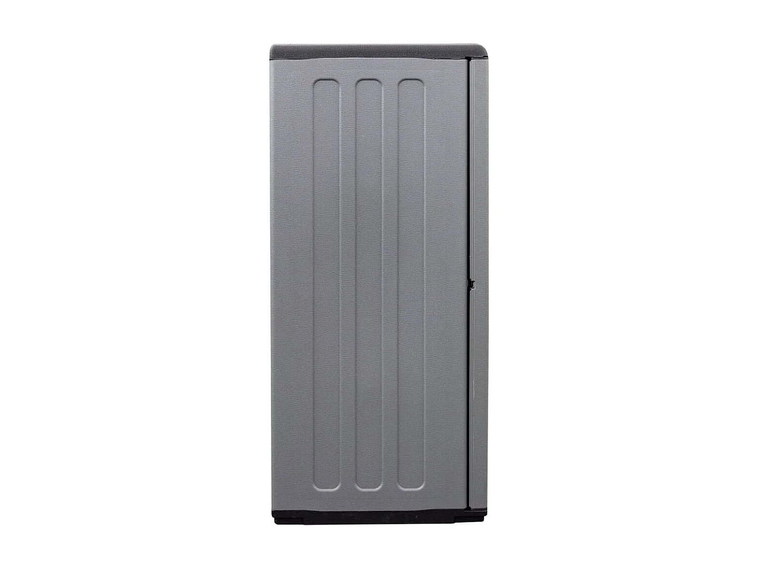 Gartenschrank Grau und Schwarz 102x37x84 cm PP