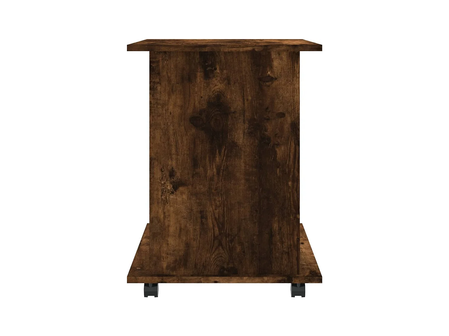 Armario ruedas madera contrachapada roble ahumado 60x45x60 cm