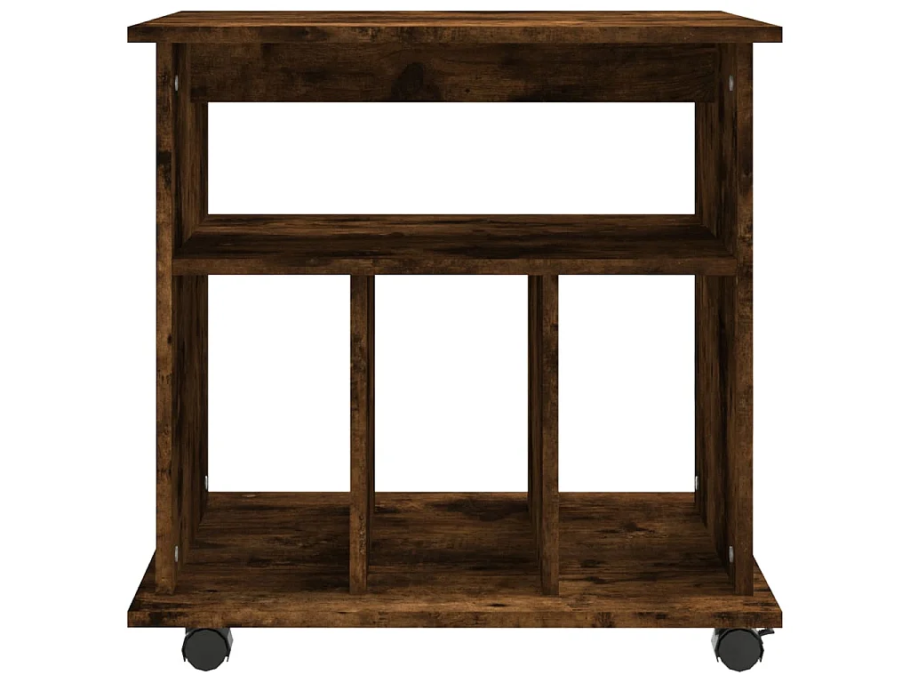 Rolkast 60x45x60 cm bewerkt hout gerookt eikenkleurig