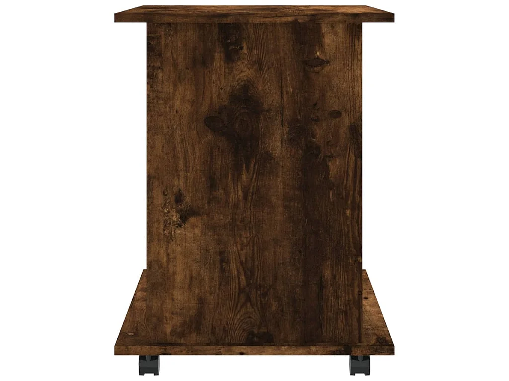 Rolkast 60x45x60 cm bewerkt hout gerookt eikenkleurig