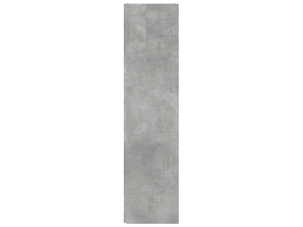 Hoekkast 33x33x132 cm bewerkt hout betongrijs