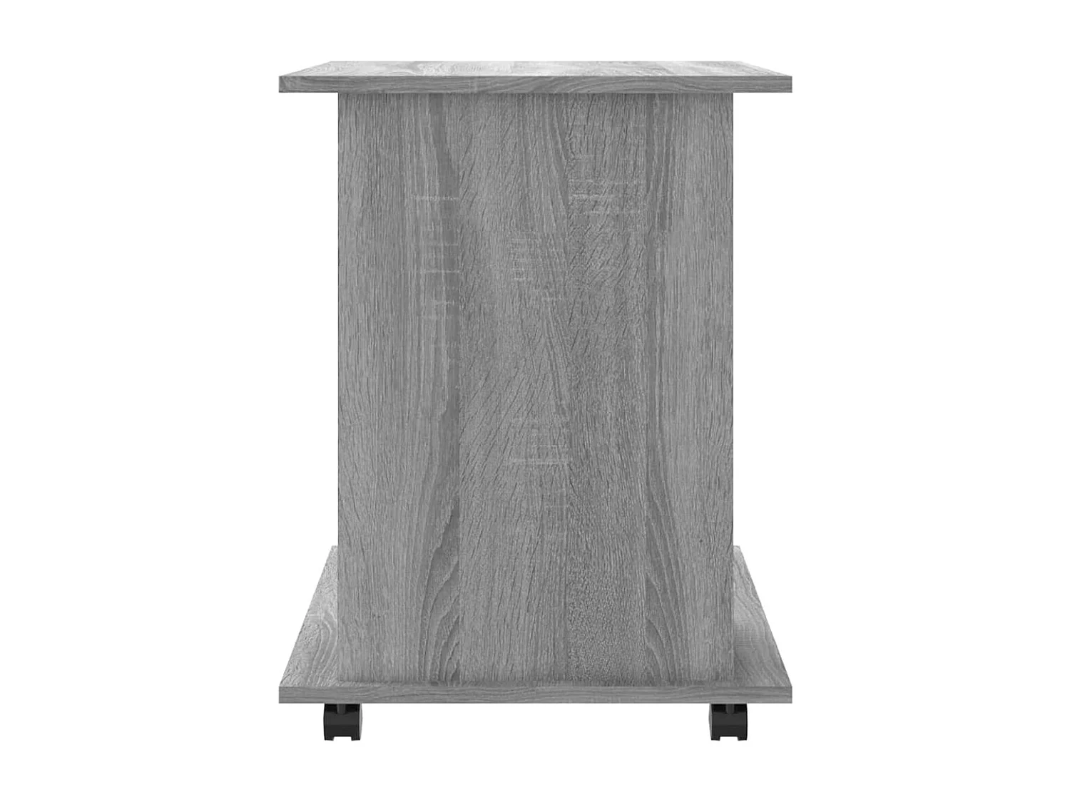 Armario con ruedas madera contrachapada gris Sonoma 60x45x60 cm