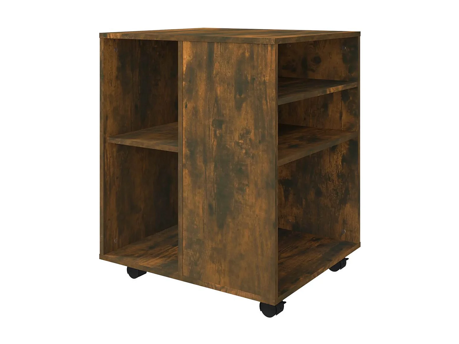 Rollschrank Räuchereiche 60x53x72 cm Holzwerkstoff