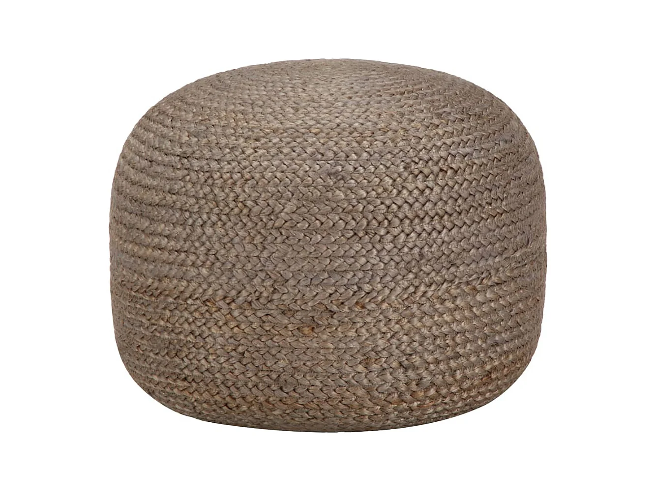 Pouf fait à la main Gris clair 45 x 30 cm Jute
