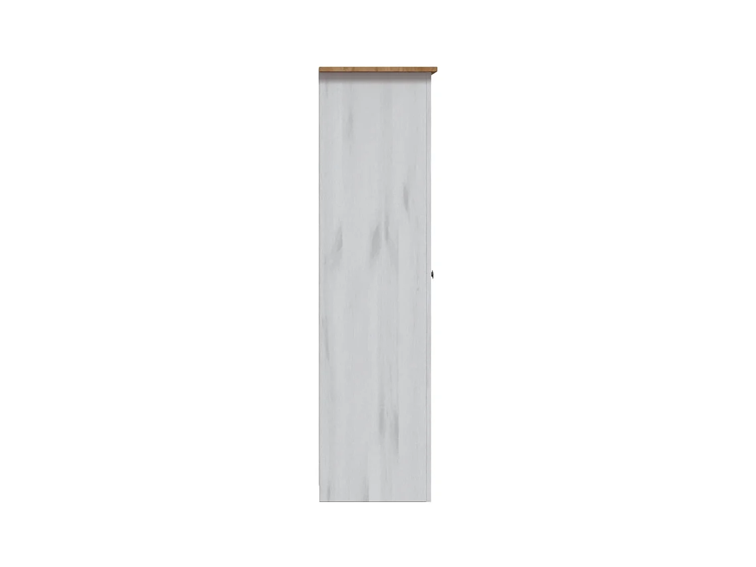 Garde-robe 3 portes Blanc 118x50x171,5cm Pin Assortiment Panama