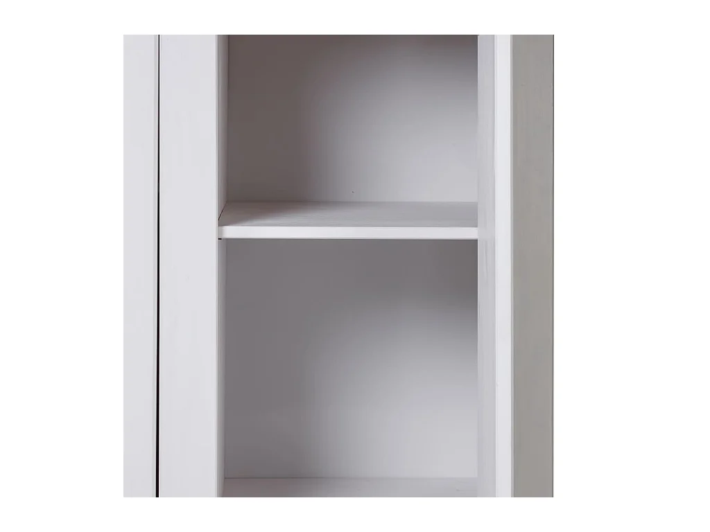 Garde-robe 3 portes Blanc 118x50x171,5cm Pin Assortiment Panama