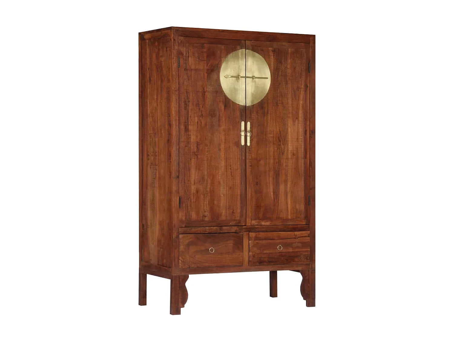 Roupeiro 100x50x175 cm madeira de acácia maciça