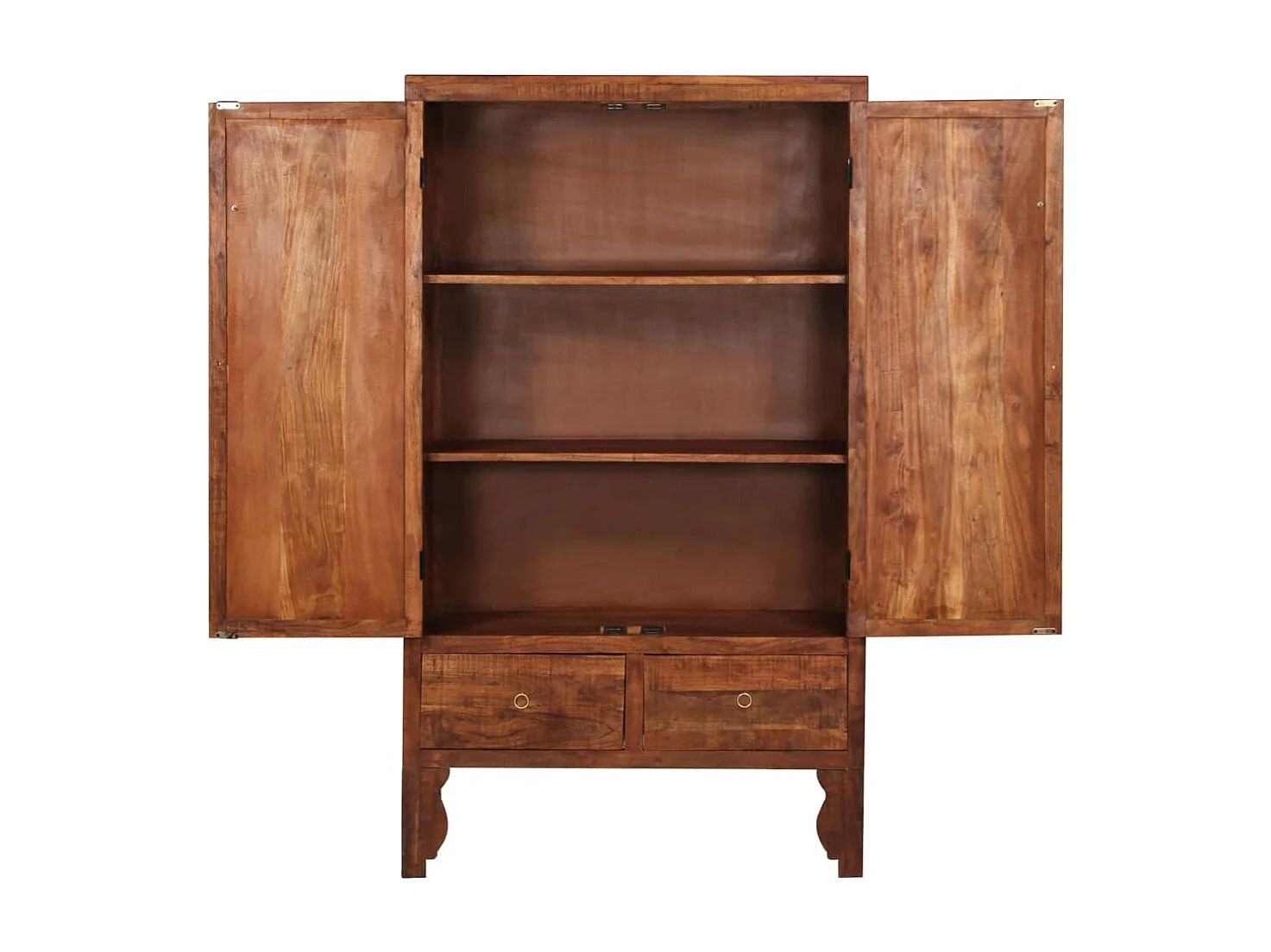 Roupeiro 100x50x175 cm madeira de acácia maciça