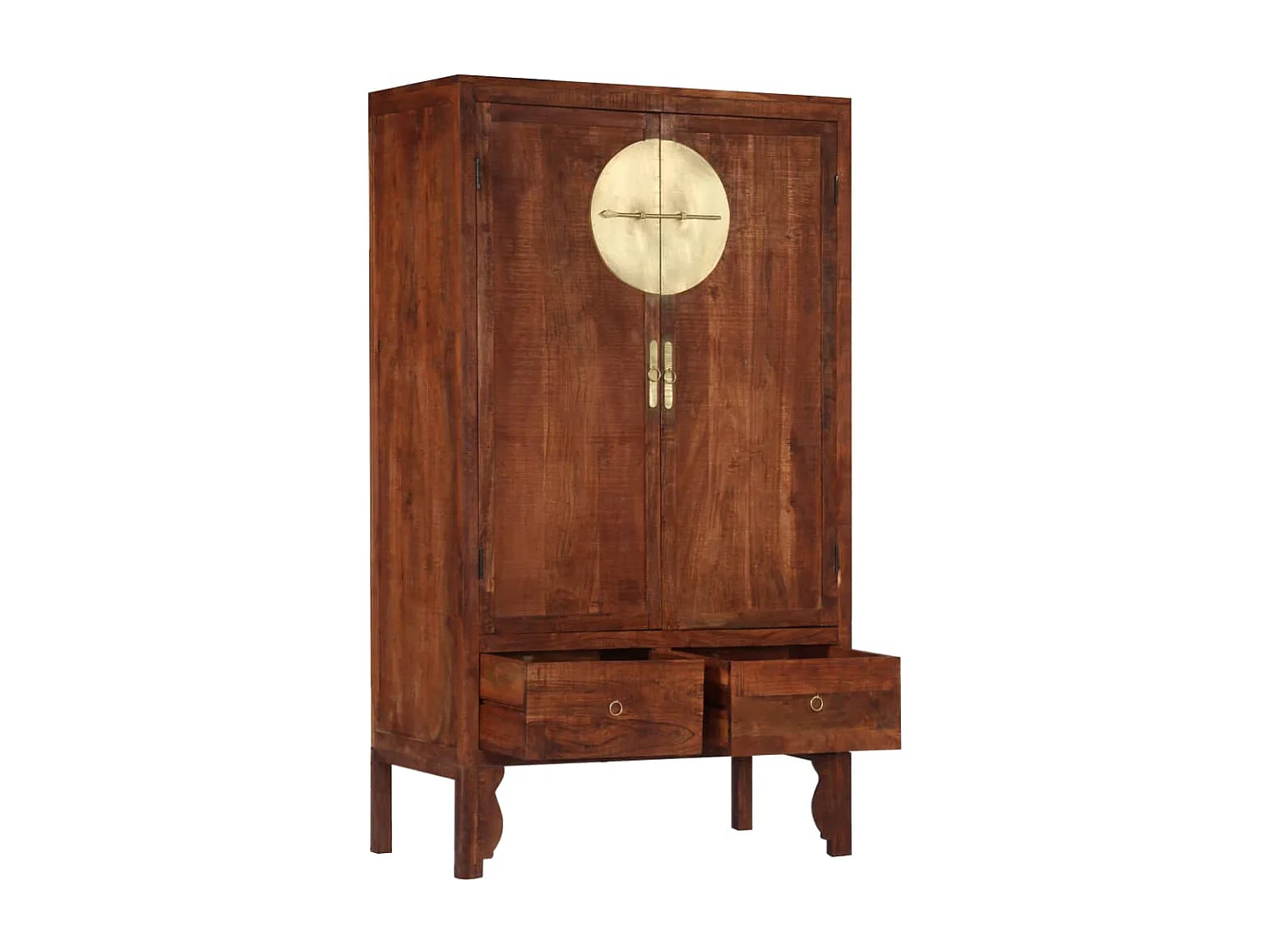 Roupeiro 100x50x175 cm madeira de acácia maciça