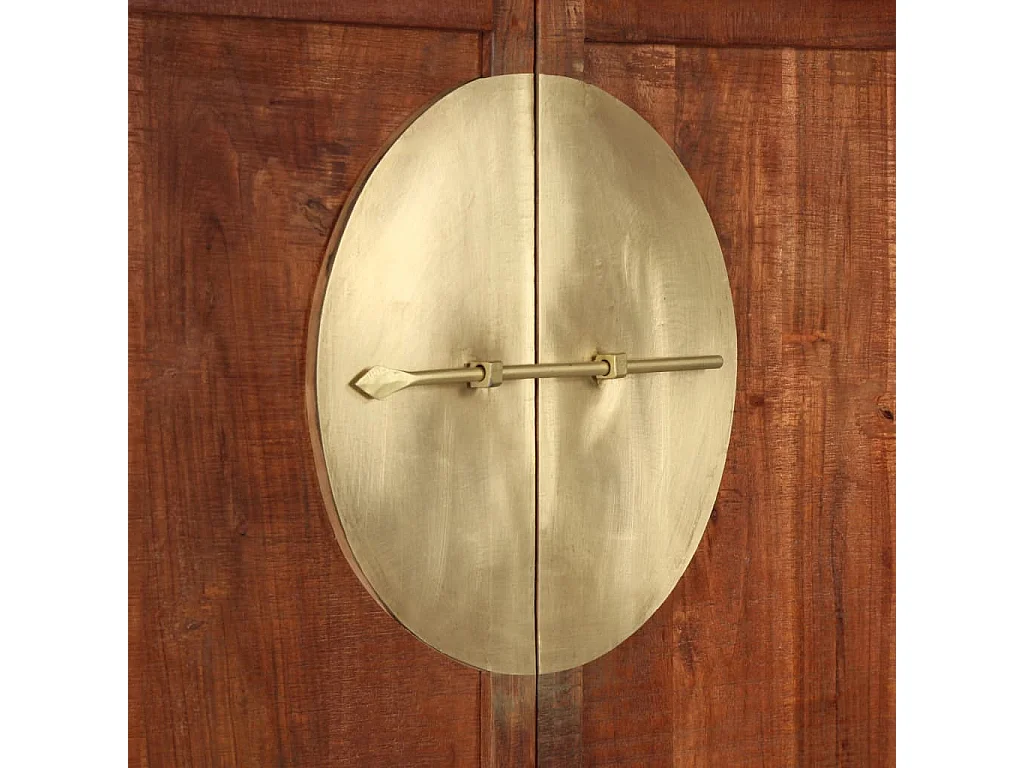 Roupeiro 100x50x175 cm madeira de acácia maciça