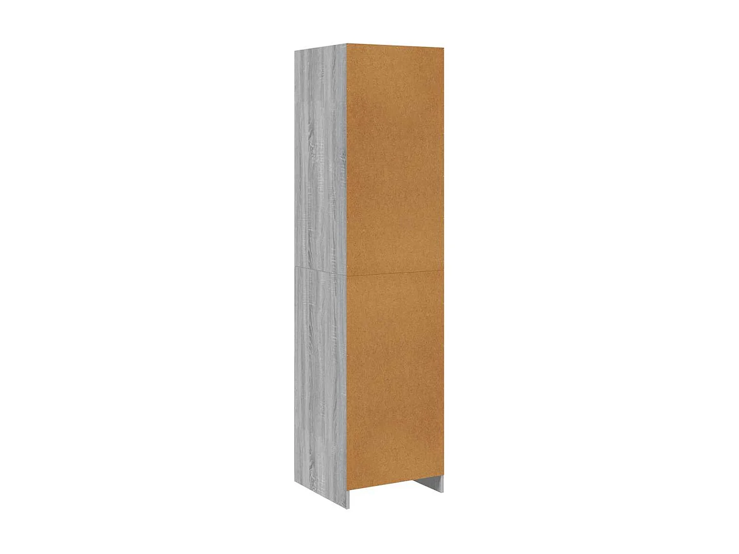 Kledingkast met lades 50x50x200 cm bewerkt hout grijs somoma