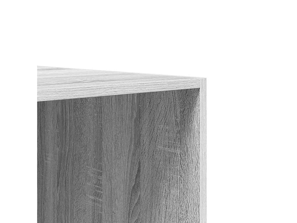 Kledingkast met lades 50x50x200 cm bewerkt hout grijs somoma