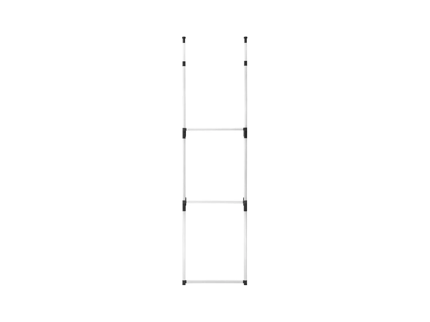 Teleskop-Garderobe mit Stangen Aluminium