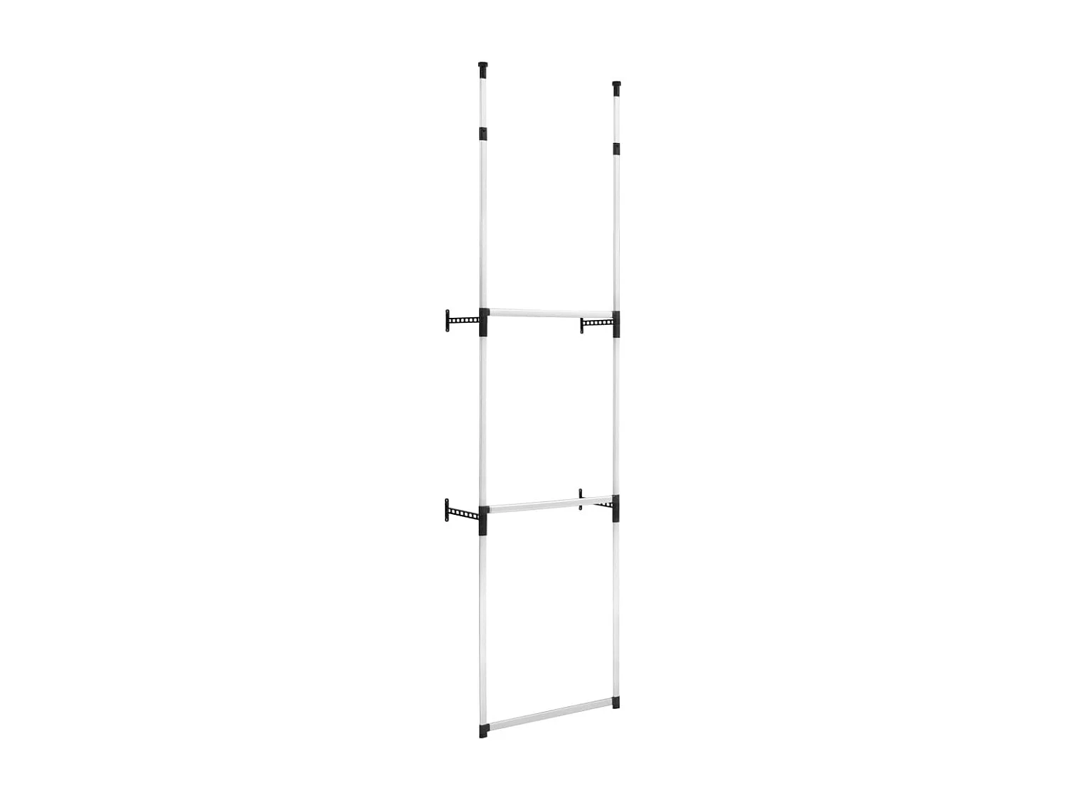 Système de garde-robe télescopique avec barres Aluminium