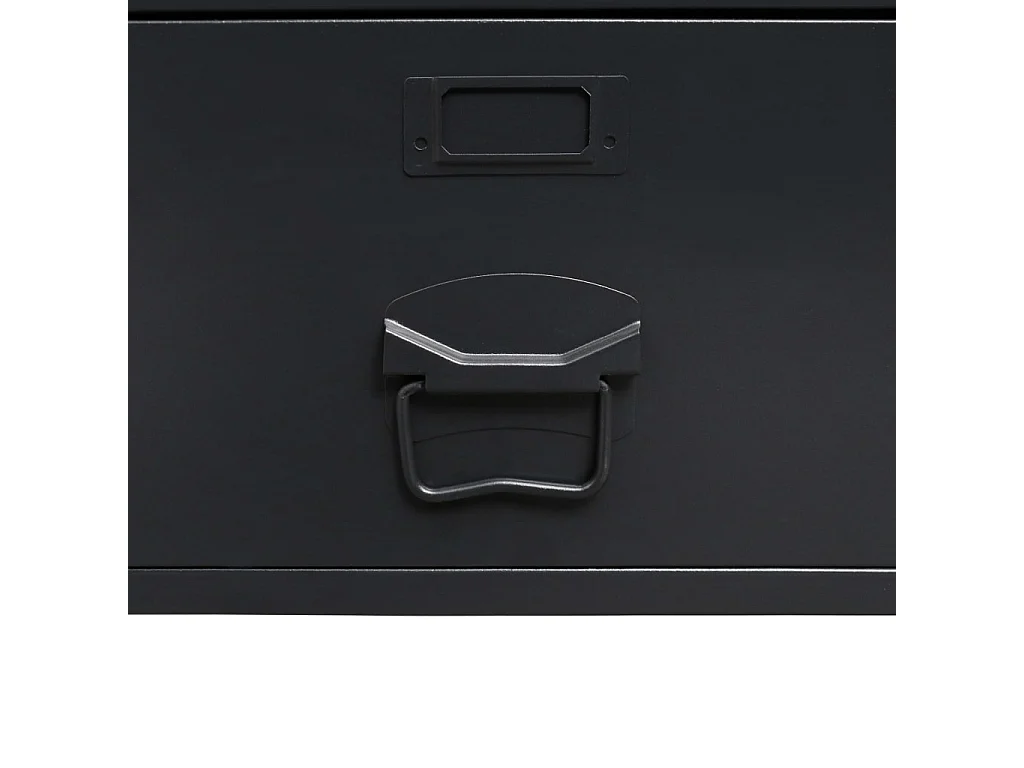 Kledingkast industriële stijl 90x40x180 cm metaal zwart