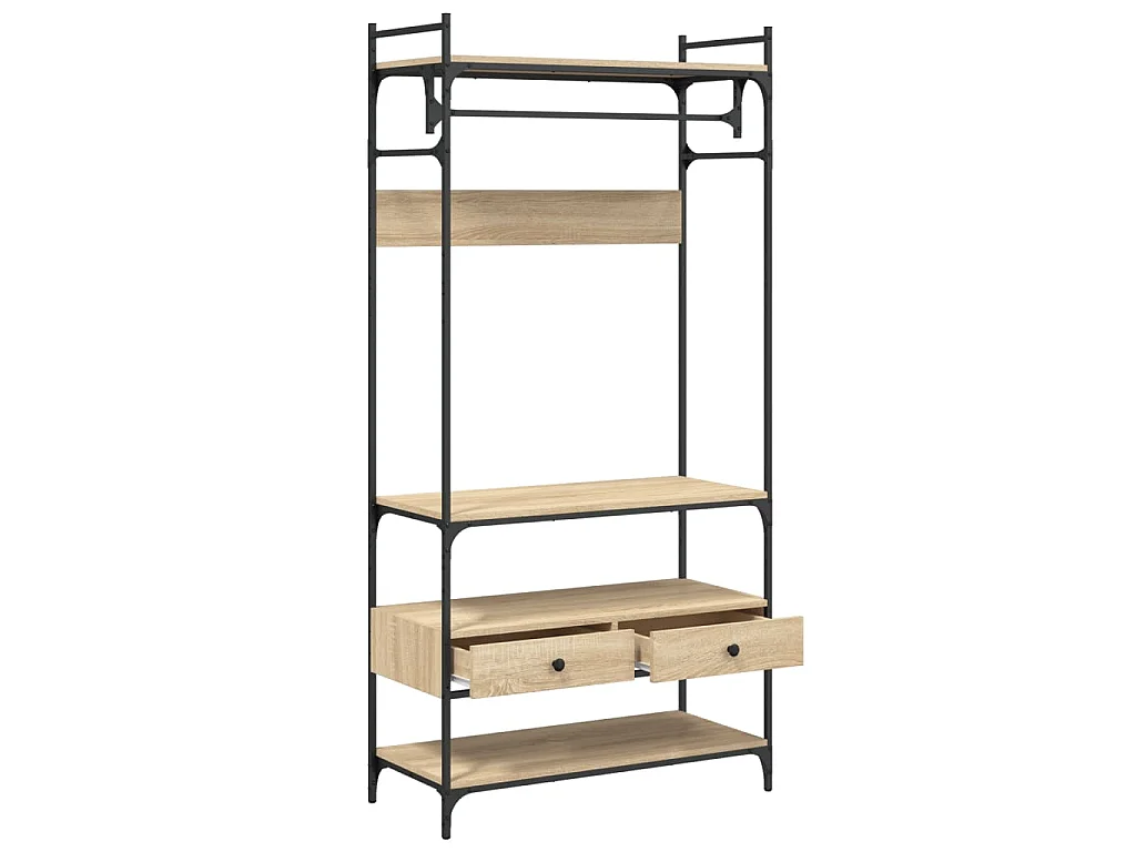 Armoire à tiroirs chêne sonoma 89x39x184,5 cm bois d'ingénierie