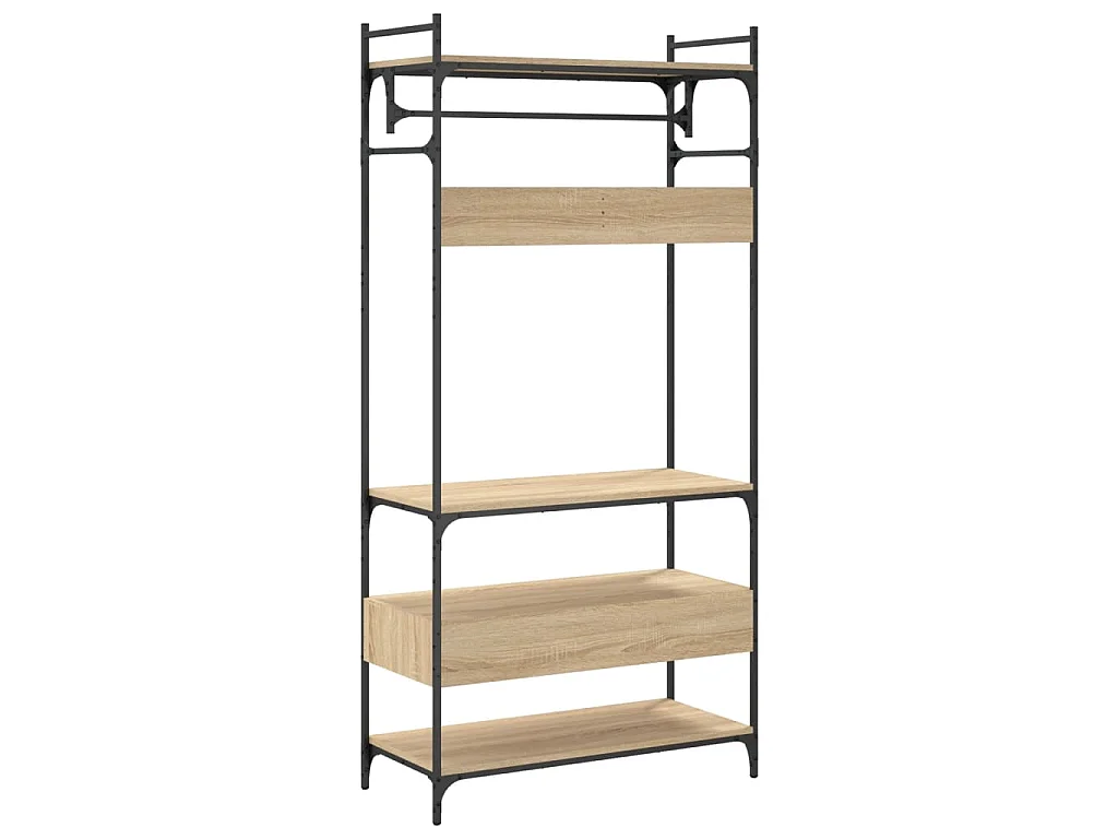 Armoire à tiroirs chêne sonoma 89x39x184,5 cm bois d'ingénierie
