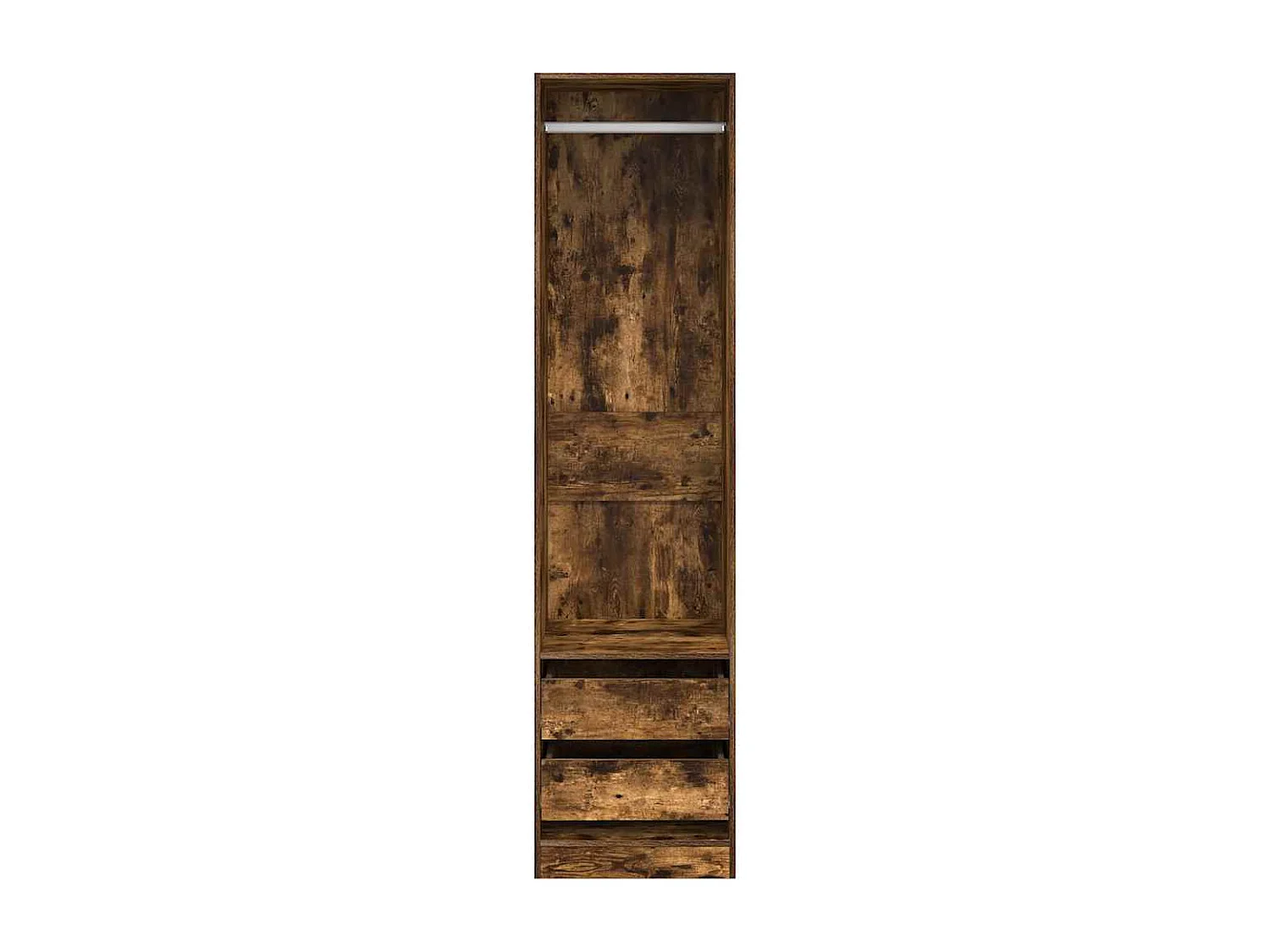 Armoire avec tiroirs Chêne fumé 50x50x200 cm Bois d'ingénierie