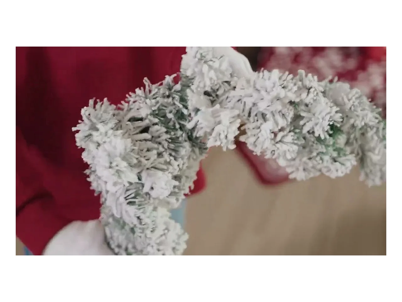 Guirlande de Noël avec lumières LED vert 20 m PVC