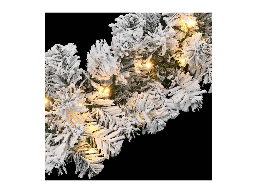 Guirlande de Noël avec lumières LED vert 20 m PVC