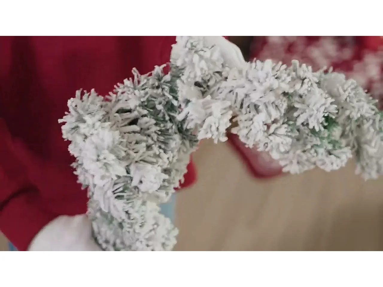 Guirlande de Noël avec lumières LED vert 20 m PVC