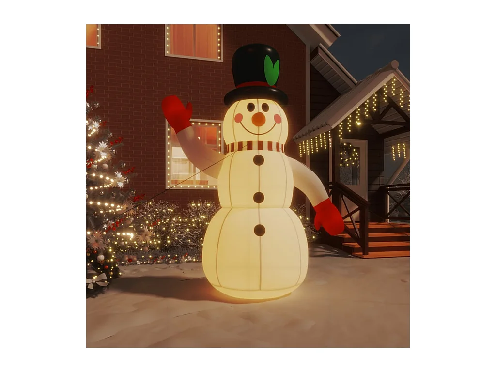 Bonhomme de neige gonflable avec LED 300 cm