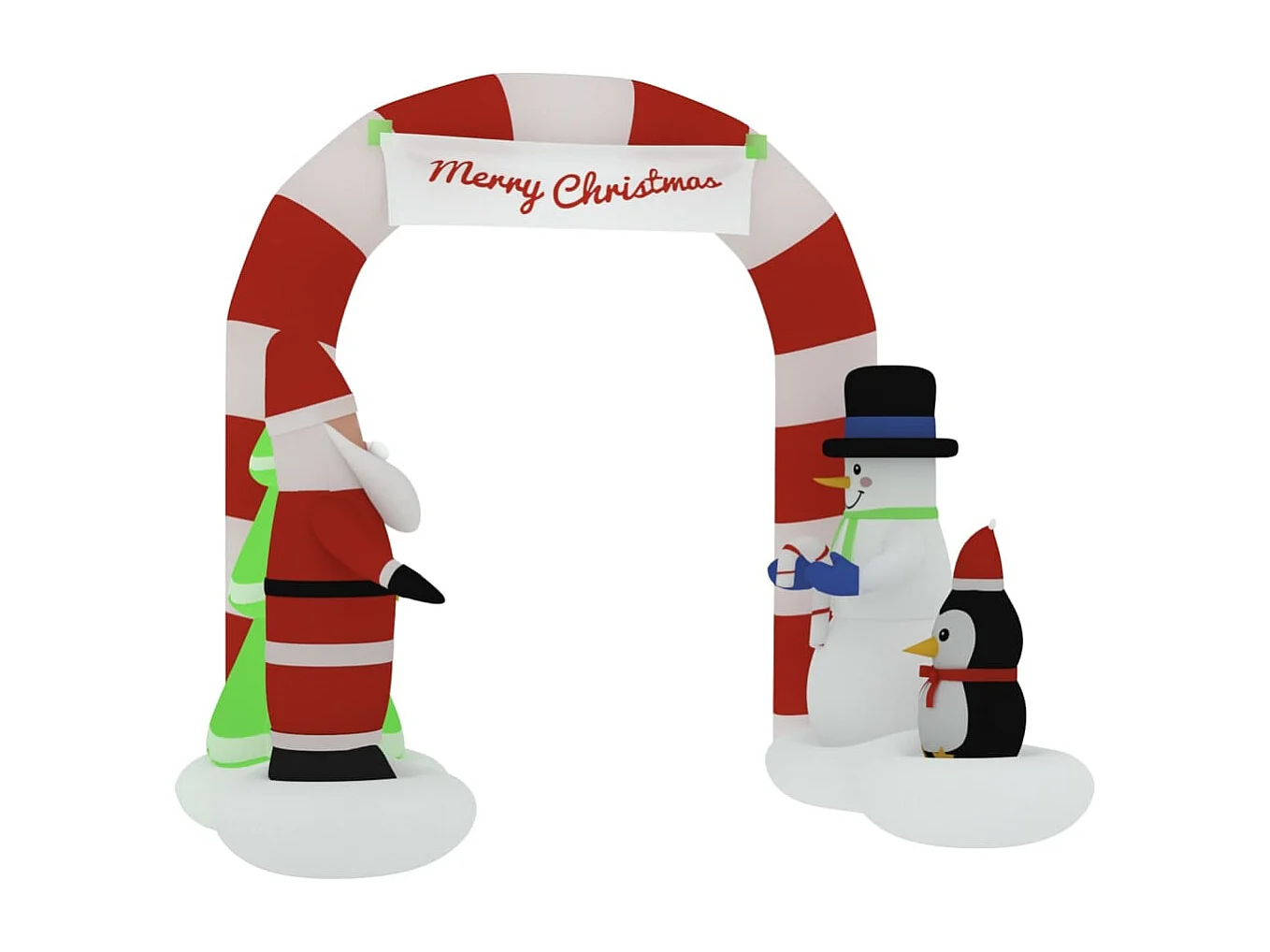 Porte voûtée gonflable de Noël avec LED 260 cm