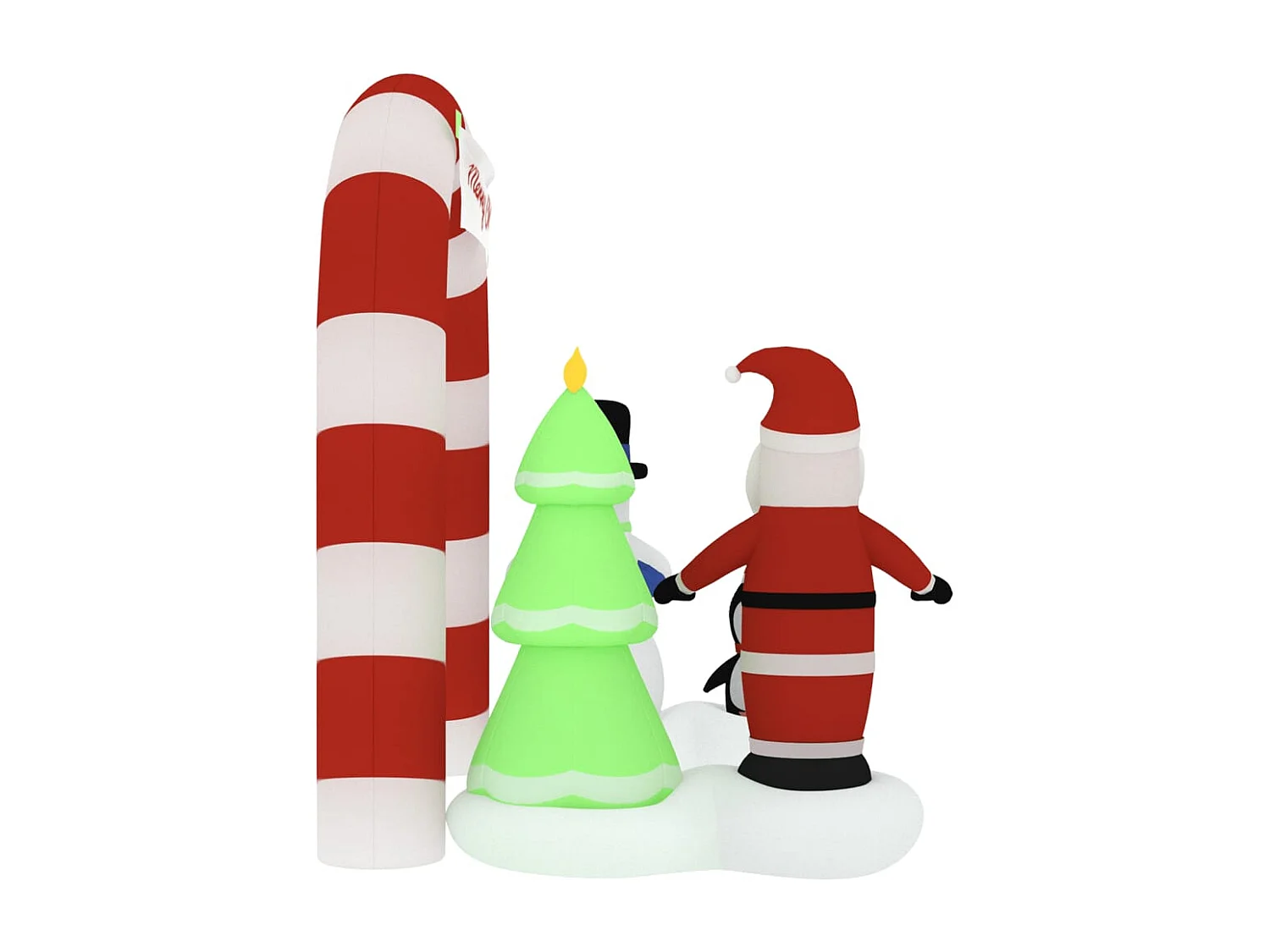 Porte voûtée gonflable de Noël avec LED 260 cm