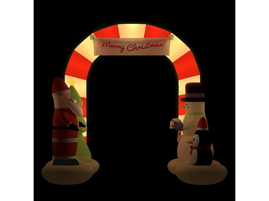 Porte voûtée gonflable de Noël avec LED 260 cm