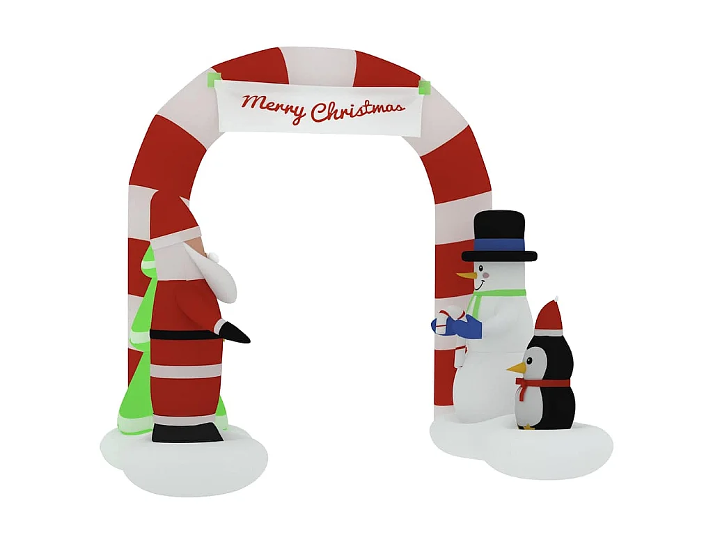 Porte voûtée gonflable de Noël avec LED 260 cm