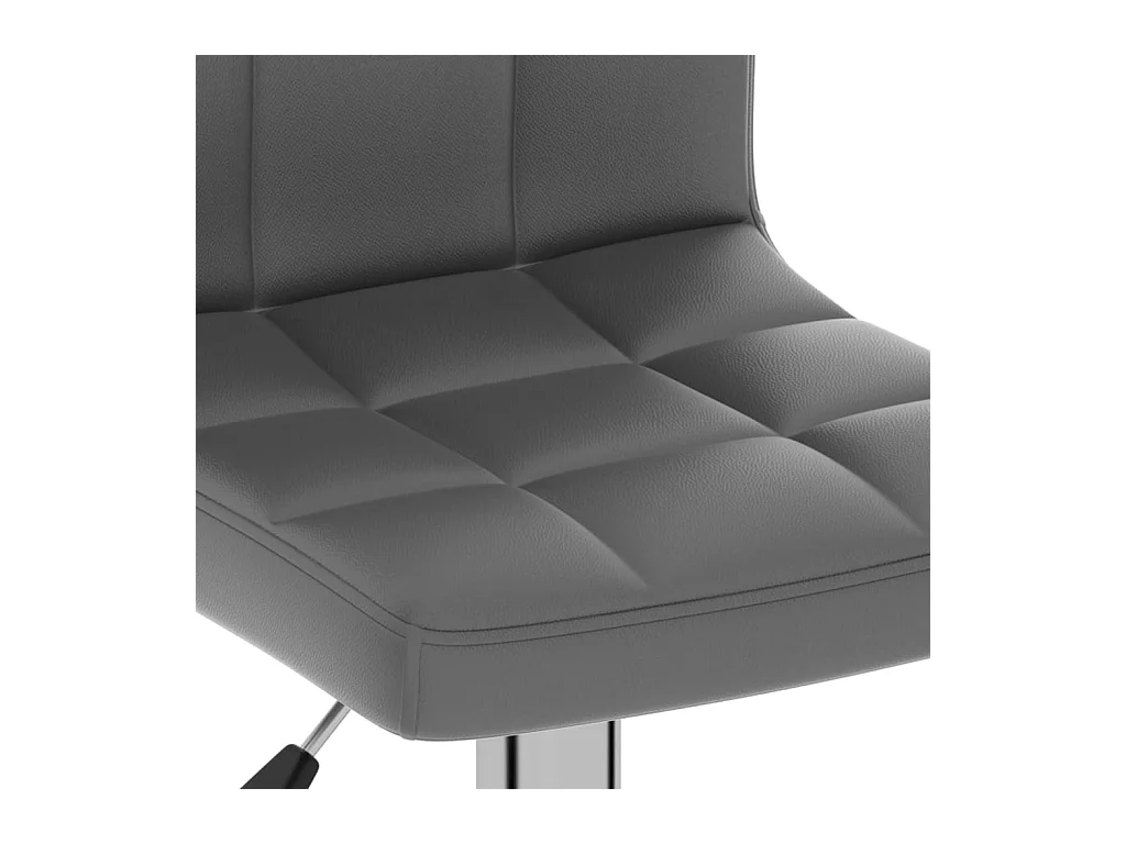 Banco de bar couro artificial cinzento