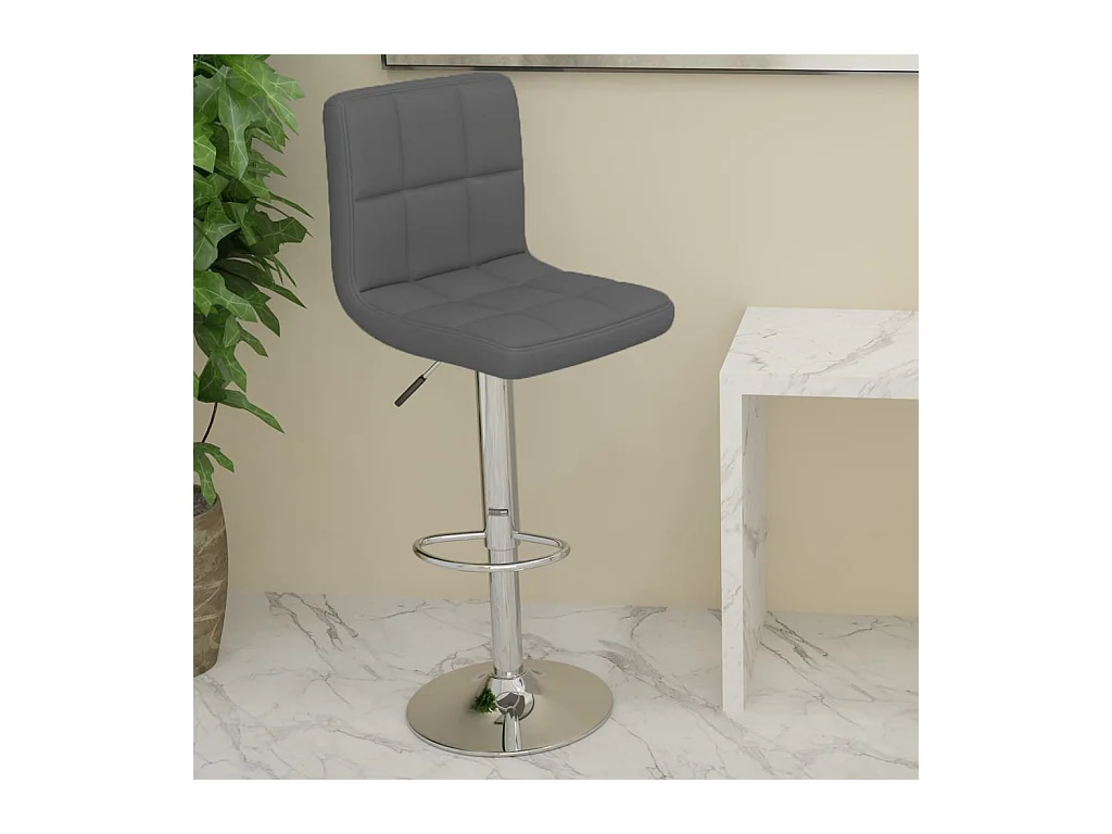 Tabouret de bar Gris Similicuir