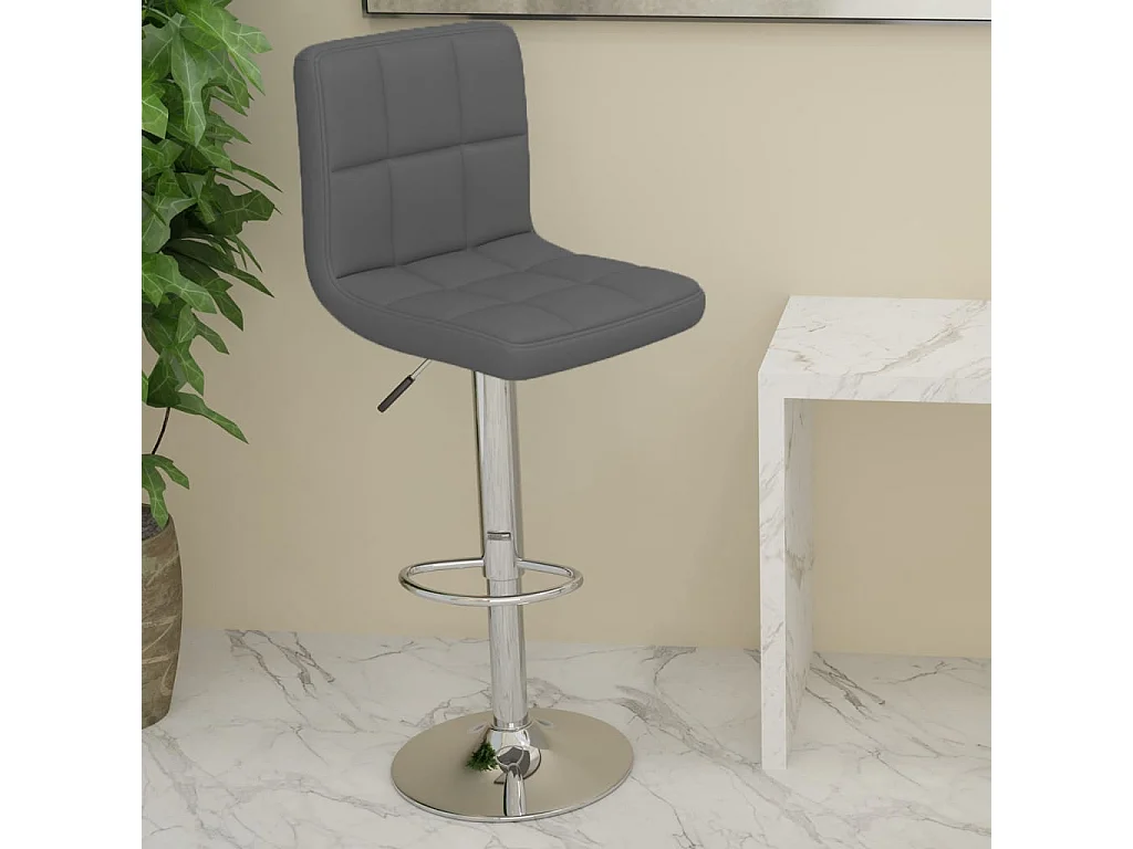 Tabouret de bar Gris Similicuir