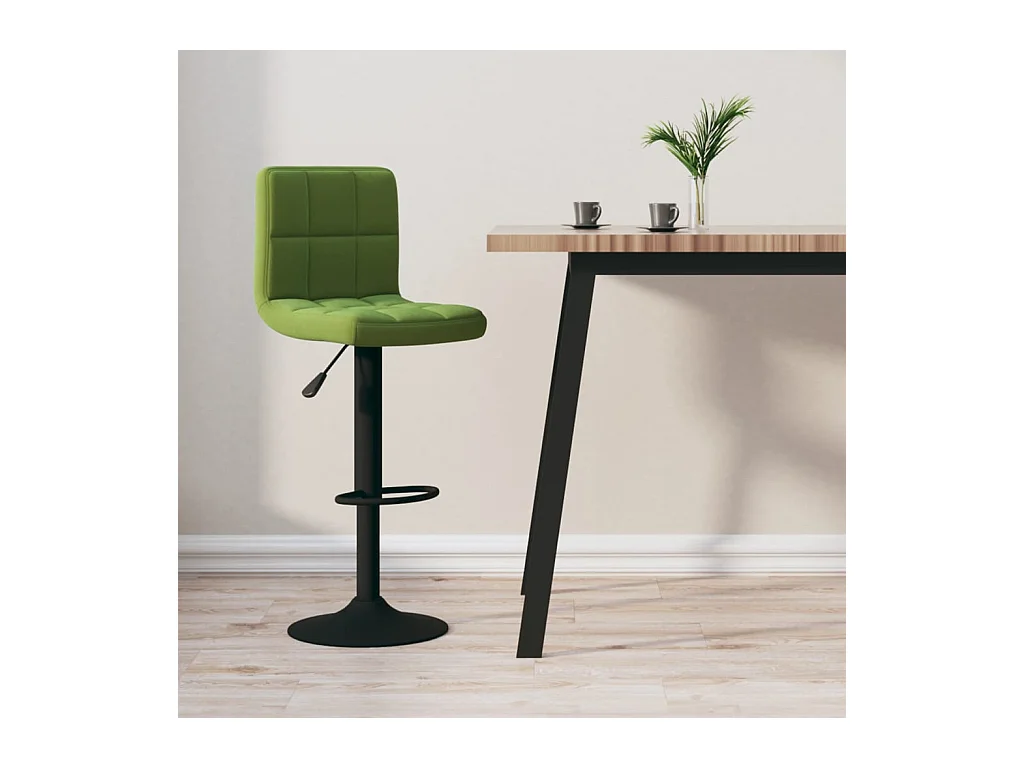 Tabouret de bar Vert clair Velours