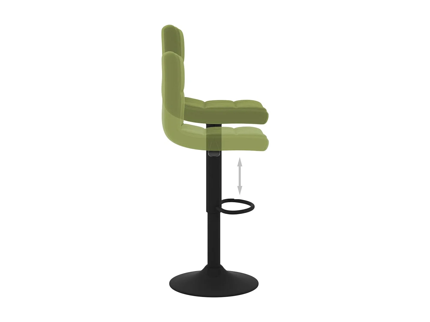 Tabouret de bar Vert clair Velours