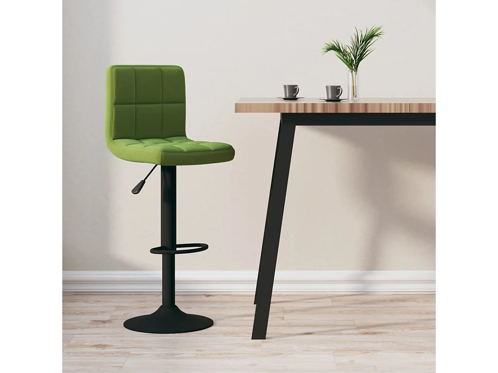 Tabouret de bar Vert clair Velours