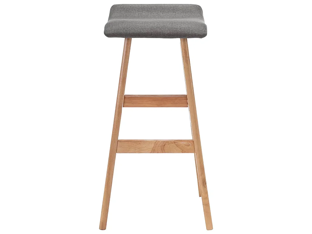 Barstoelen 2 st stof donkergrijs